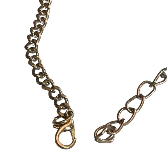 Vintage 90s Chunky Neon Pastel Adjustable Necklace Goldtone Retro Eclectic - Picture 3 of 5